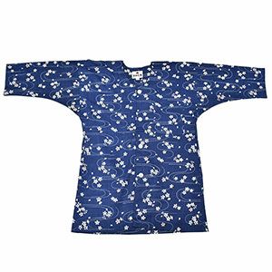 鯉口シャツ　波に桜
