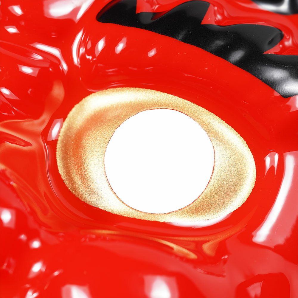 お面　赤鬼　プラスチック製