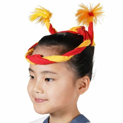 かんたんねじりはちまき 中芯入り（針金入り） 赤/白 | 祭り用品専門店