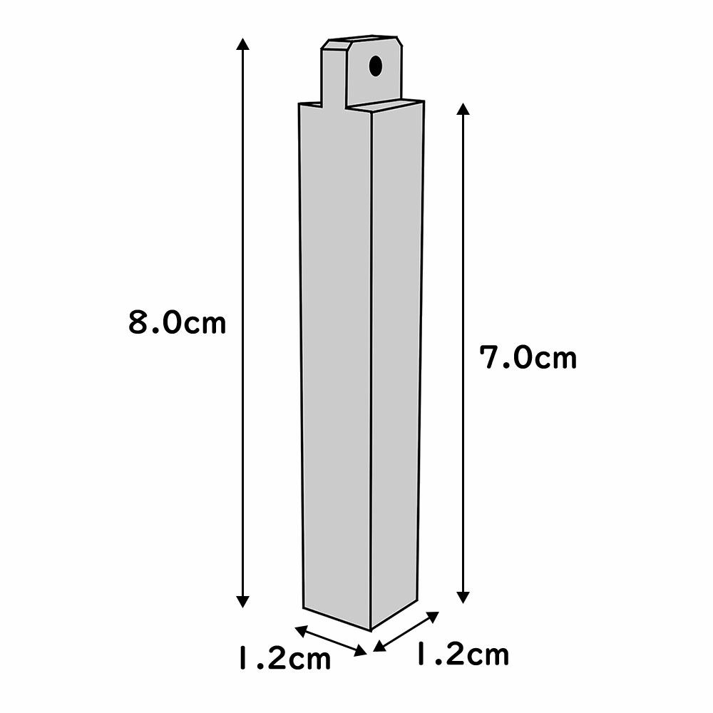 拍子木（ひょうしぎ）　素材：ブナ　長さ：8cm