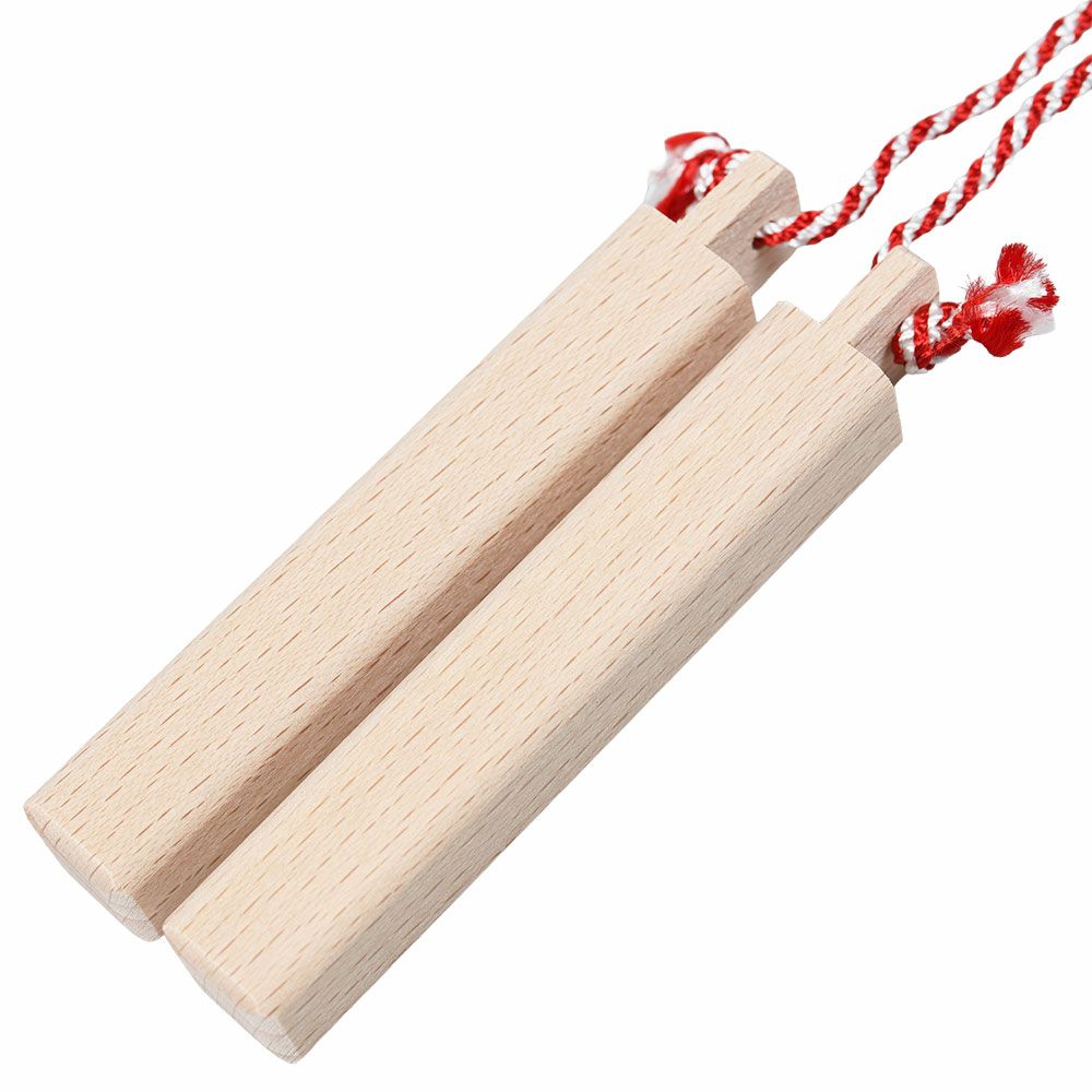 拍子木（ひょうしぎ）　素材：ブナ　長さ：8cm