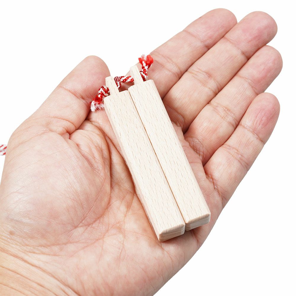 拍子木（ひょうしぎ）　素材：ブナ　長さ：8cm