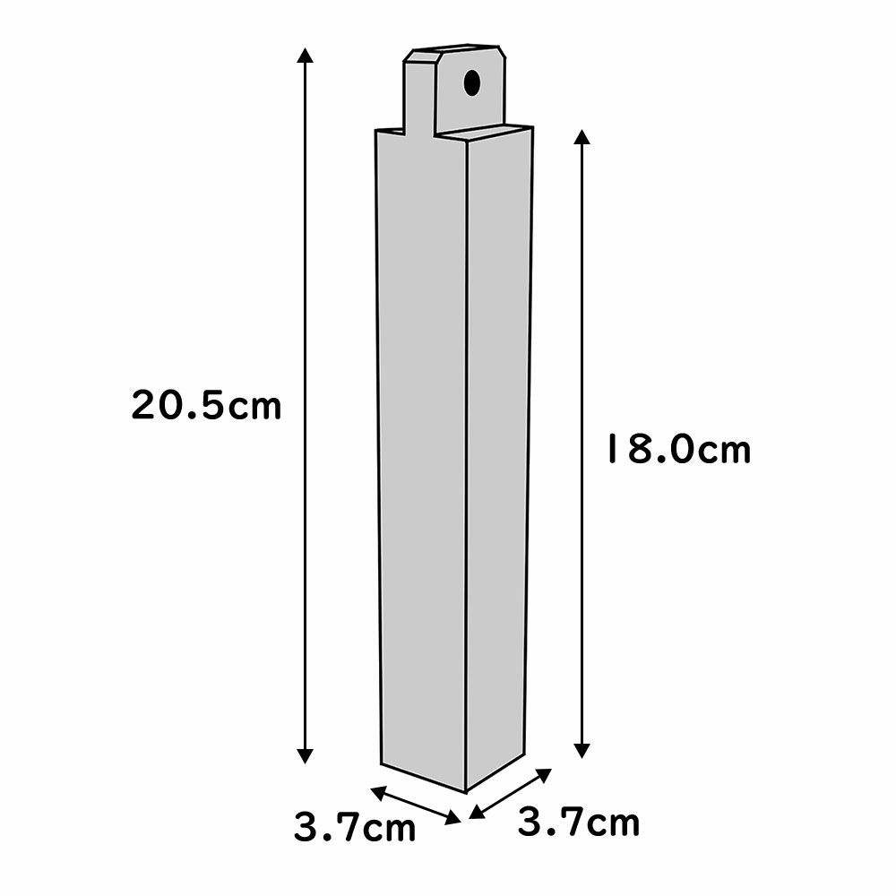拍子木（ひょうしぎ）　素材：ブナ　長さ：20cm