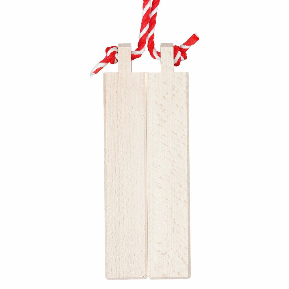 拍子木（ひょうしぎ）　素材：ブナ　長さ：20cm