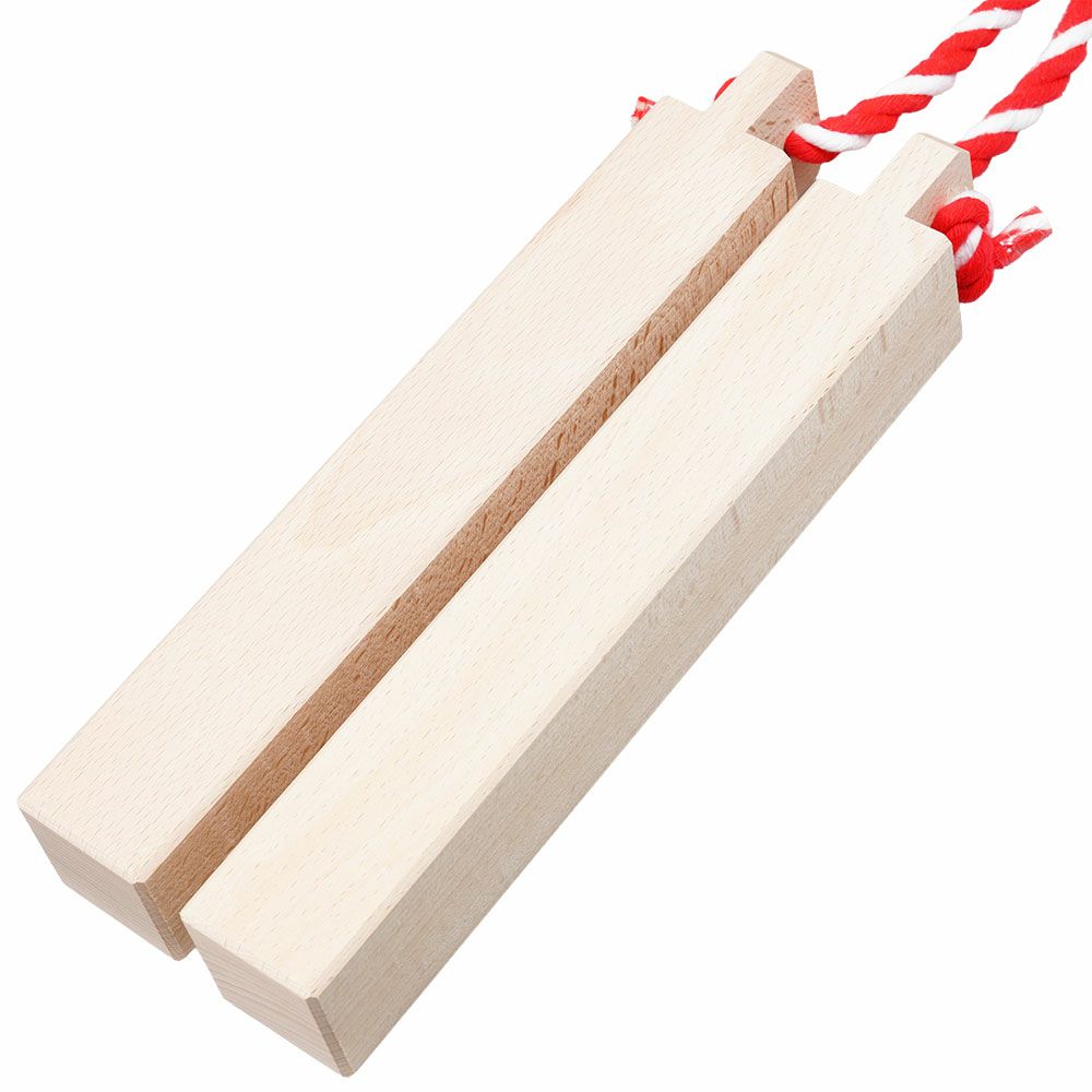 拍子木（ひょうしぎ）　素材：ブナ　長さ：30cm