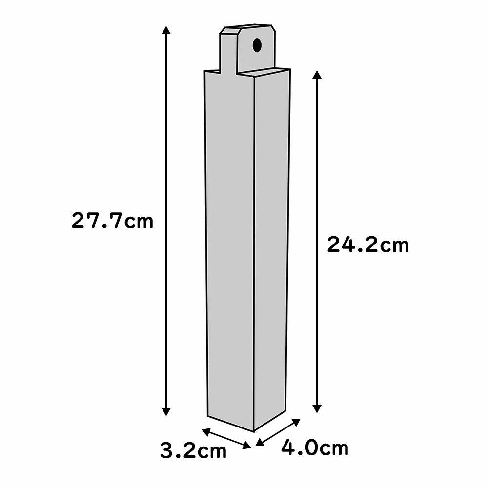 拍子木（ひょうしぎ）　素材：樫（かし）　長さ：28cm