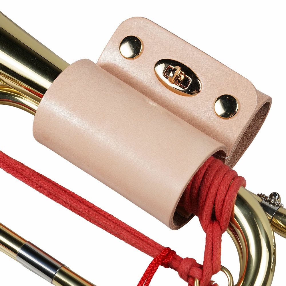 本革製　信号ラッパホルダー　ヌメ革