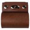 本革製　ラッパホルダー　こげ茶色