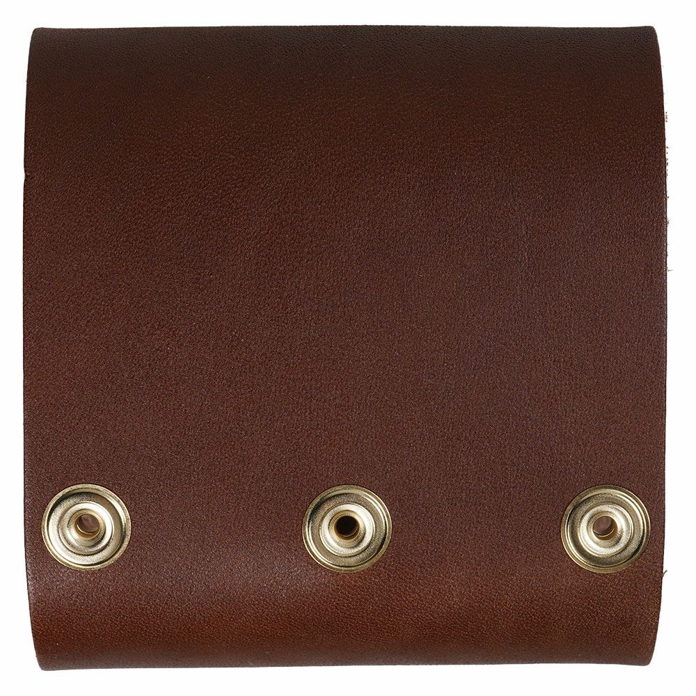 本革製　ラッパホルダー　こげ茶色