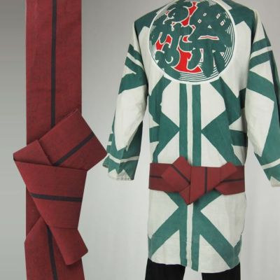 祭用品専門店 凧人 / 平ぐけ帯一本どっこ・細 白×黒