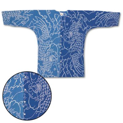 東京江戸一 鯉口シャツ 特撰手拭 鯉一色 【大人用】巾広 【女性