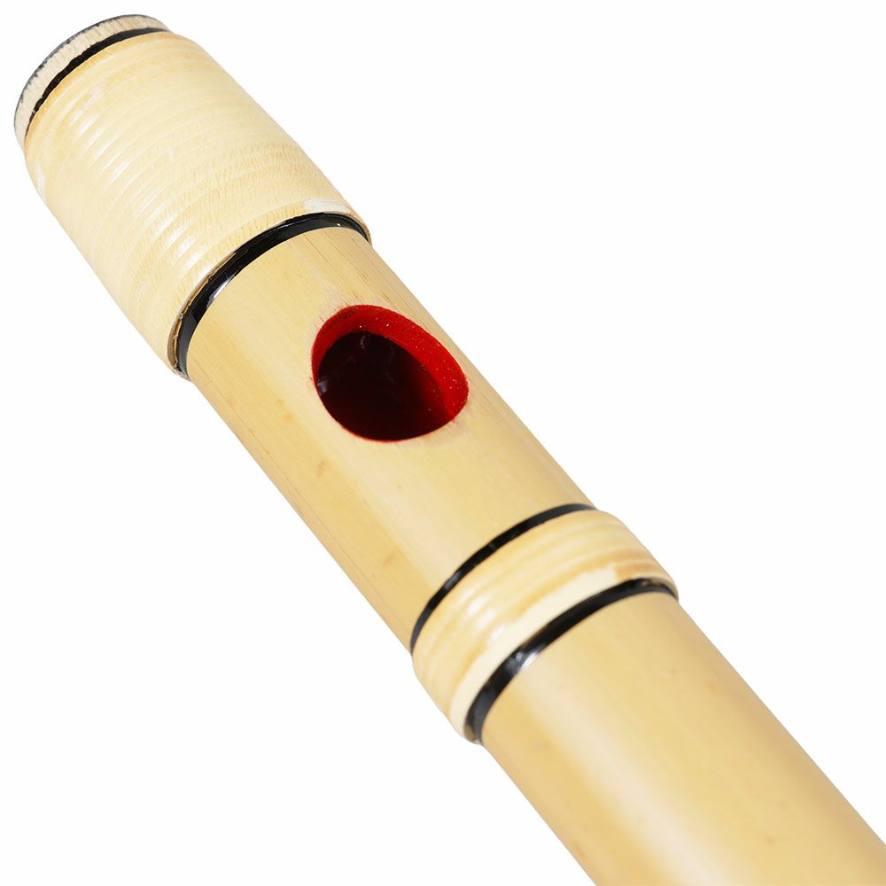  紫山　獅子田　籐本重巻篠笛　7穴6本調子