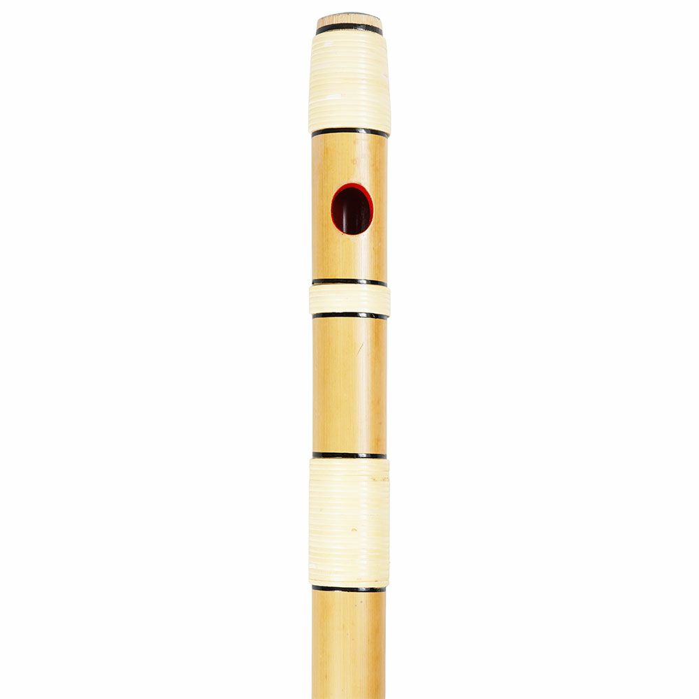 紫山　獅子田　籐本重巻篠笛　6穴7本調子