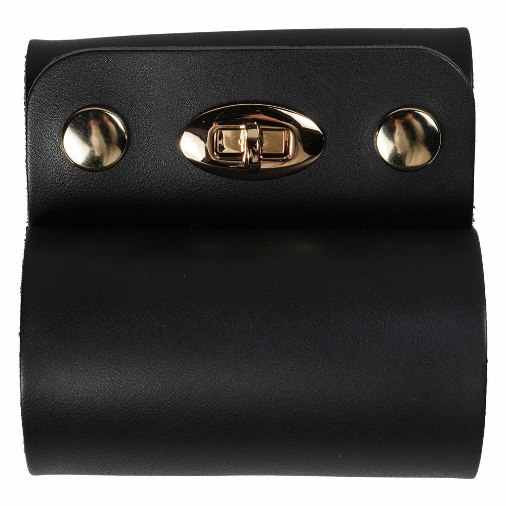 本革製　信号ラッパホルダー　黒色