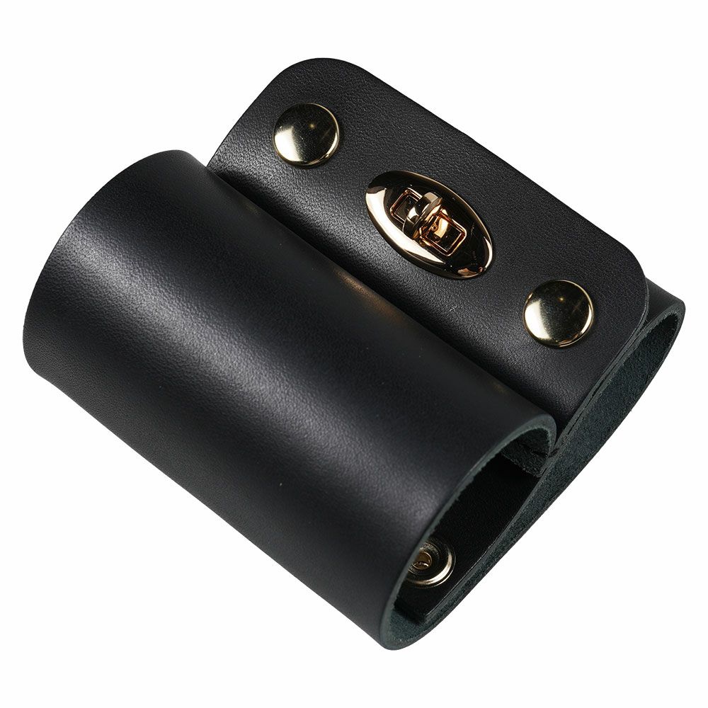 本革製　信号ラッパホルダー　黒色