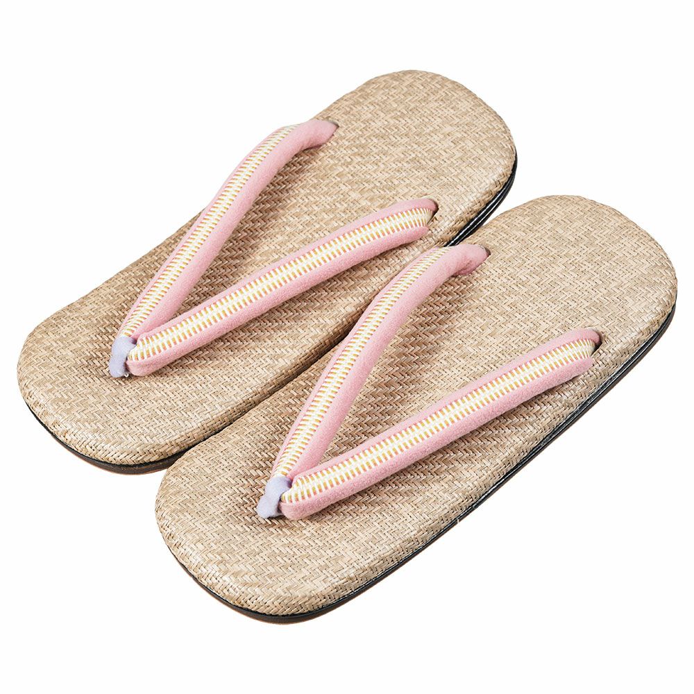 パナマ雪駄　P004　Mサイズ　雪駄底金具付き